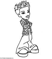 coloriage bratz boy bras cheveu en epi
